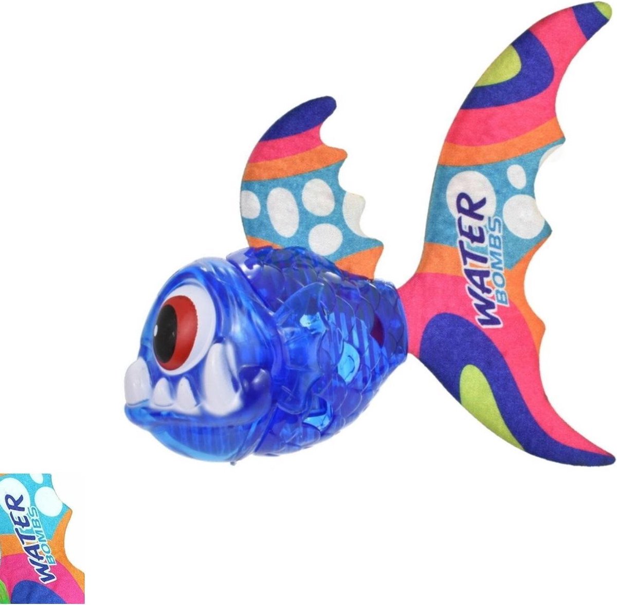 Duikspel - Duikvis - Zeemonster met Licht - Blauwe Vis 15.5 cm - Deep Sea Monster - Met licht