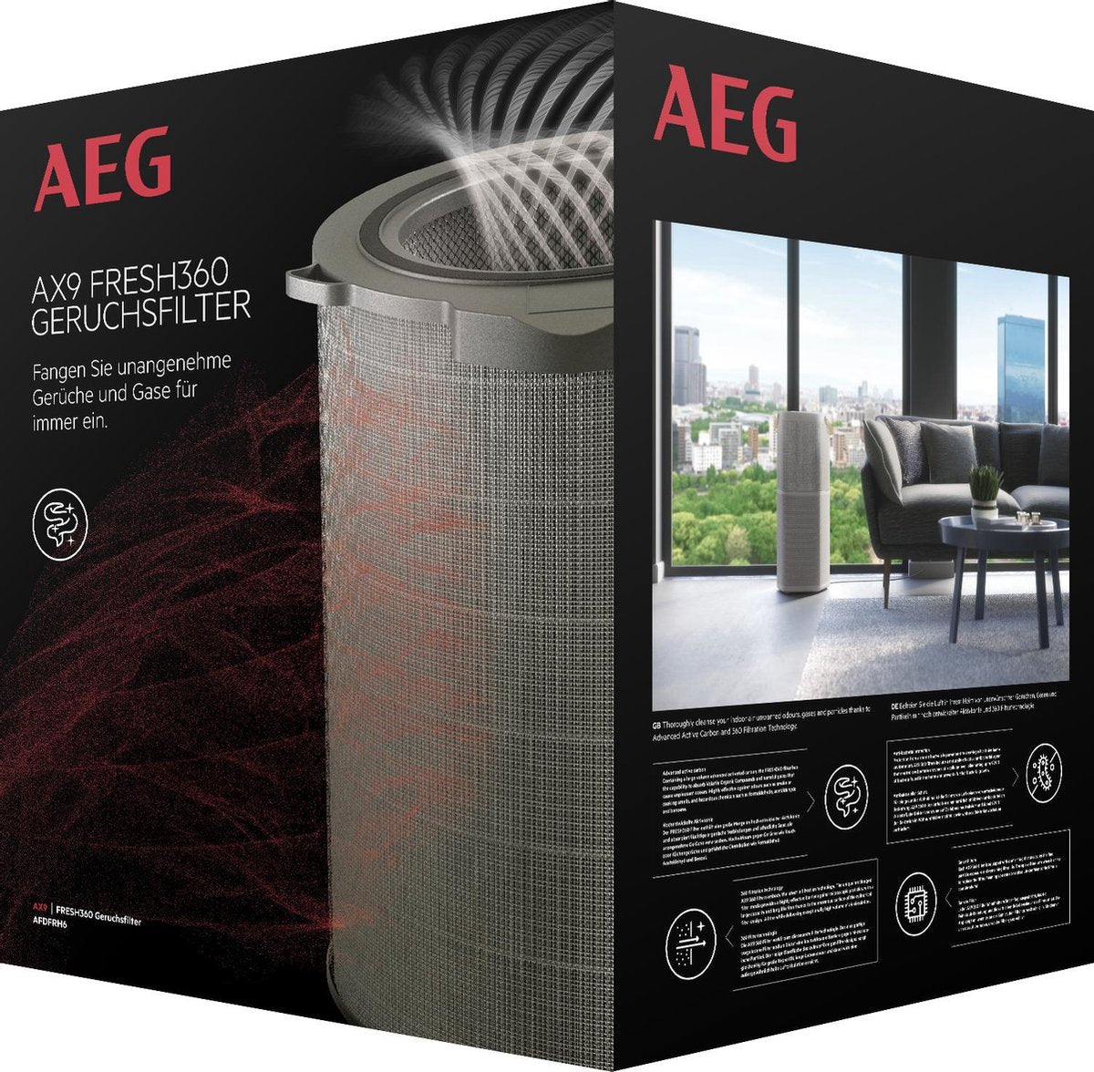 AEG AFDFRH6 AX9 360 Fresh filter - Filter voor luchtbehandeling