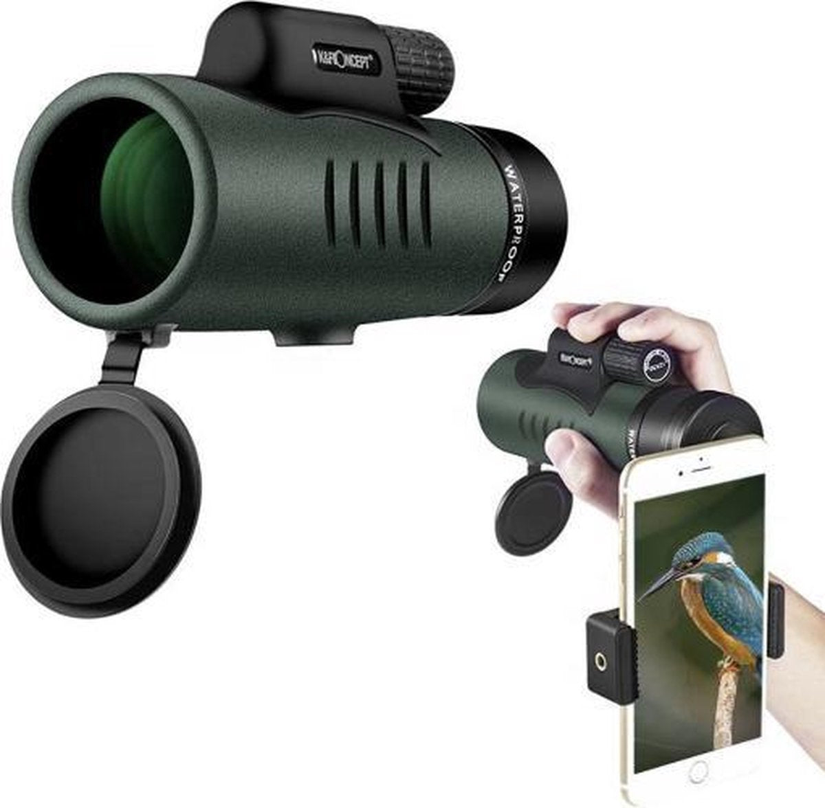 Monoculair verrekijker - 12x50 - Verrekijker vogelsspotten - Monoculair - Vogelkijker - Monokijker - Spotting scope - Compact