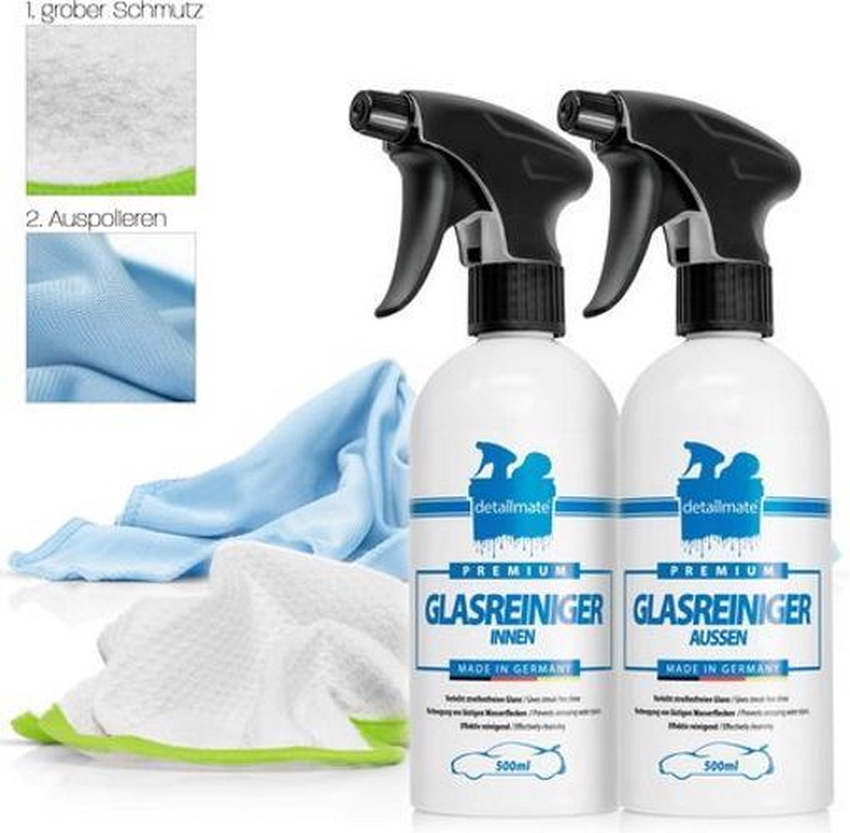 Detailmate glasreinigingsset voor binnen en buiten