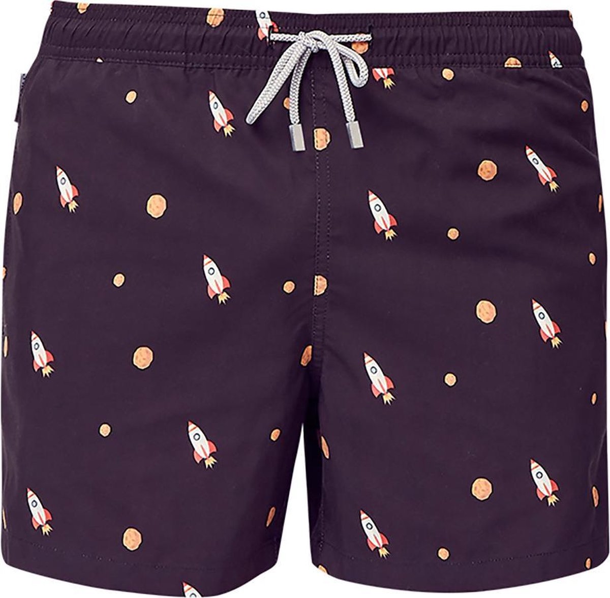 ROCKET Sneldrogende Zwembroek Heren met Mesh Binnenbroek en Drie Zakken - Zachte en Comfortabele Zwemshort Heren / Zwembroeken Heren - Waterafstotende Zwembroek Mannen / Herenmode van Premium Stof - Zwart - XL (EU 46)