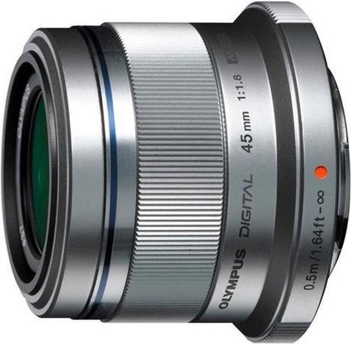 Olympus M.Zuiko 45mm f1.8 MILC Telelens Zilver