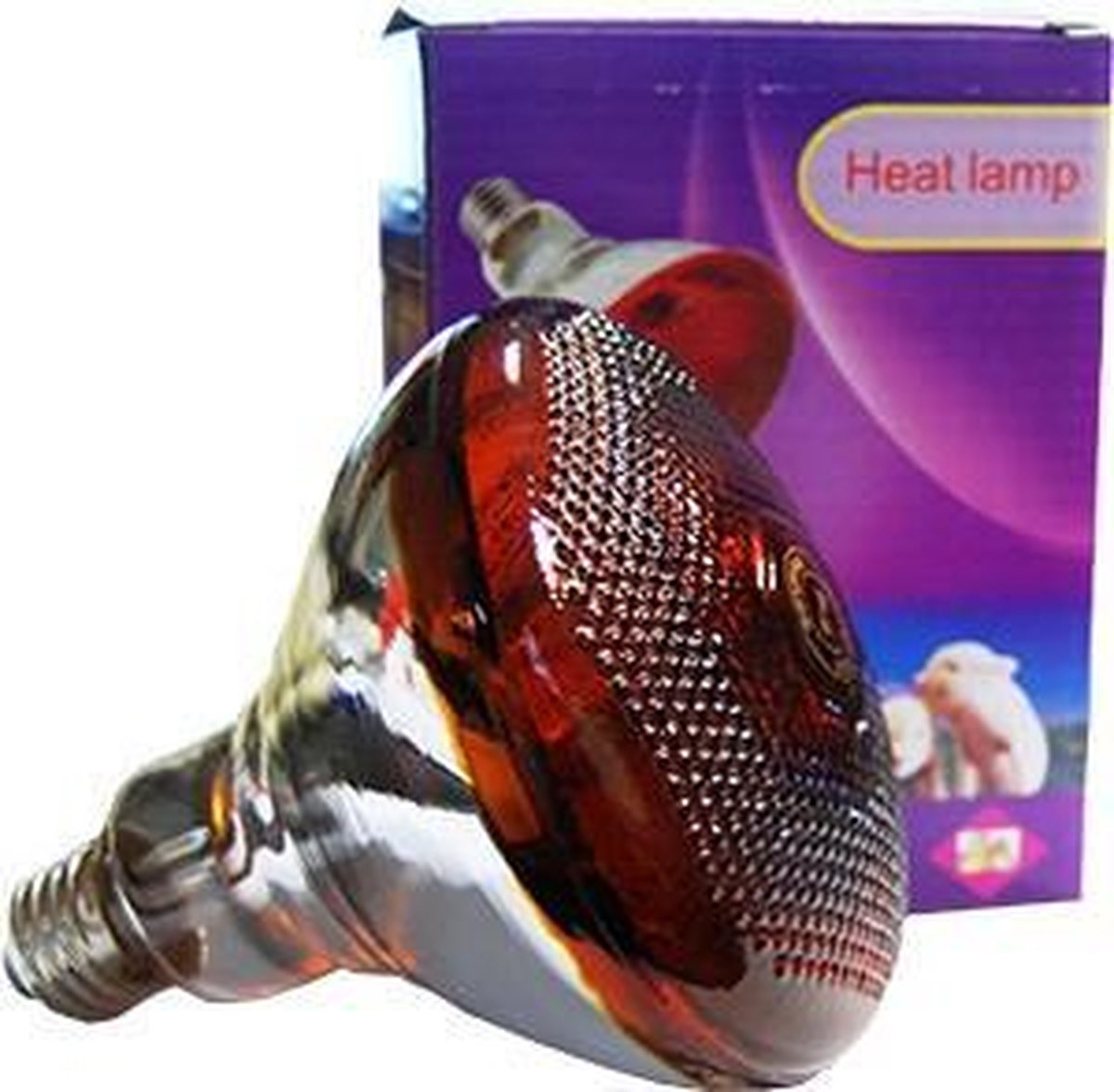 Budget warmtelamp 100 Watt Rood