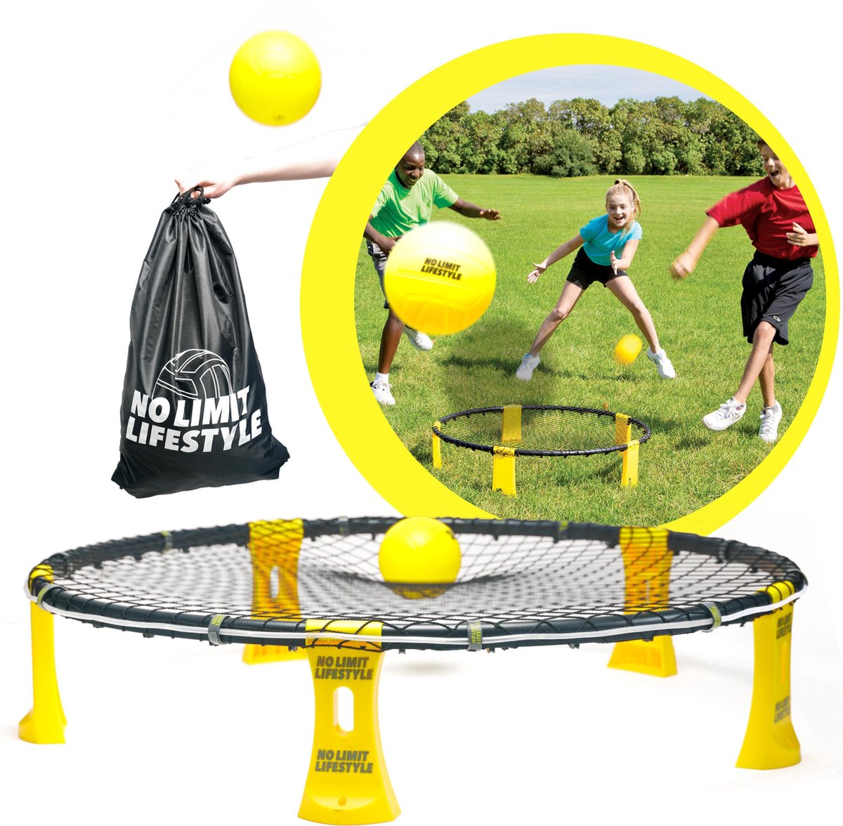 Roundball - Wiseball Set - Metaball - Blingball - Smash ball met LED-strip - Buitenspel - Spellen voor Volwassenen - Spellen Kinderen - Tuin Speelgoed