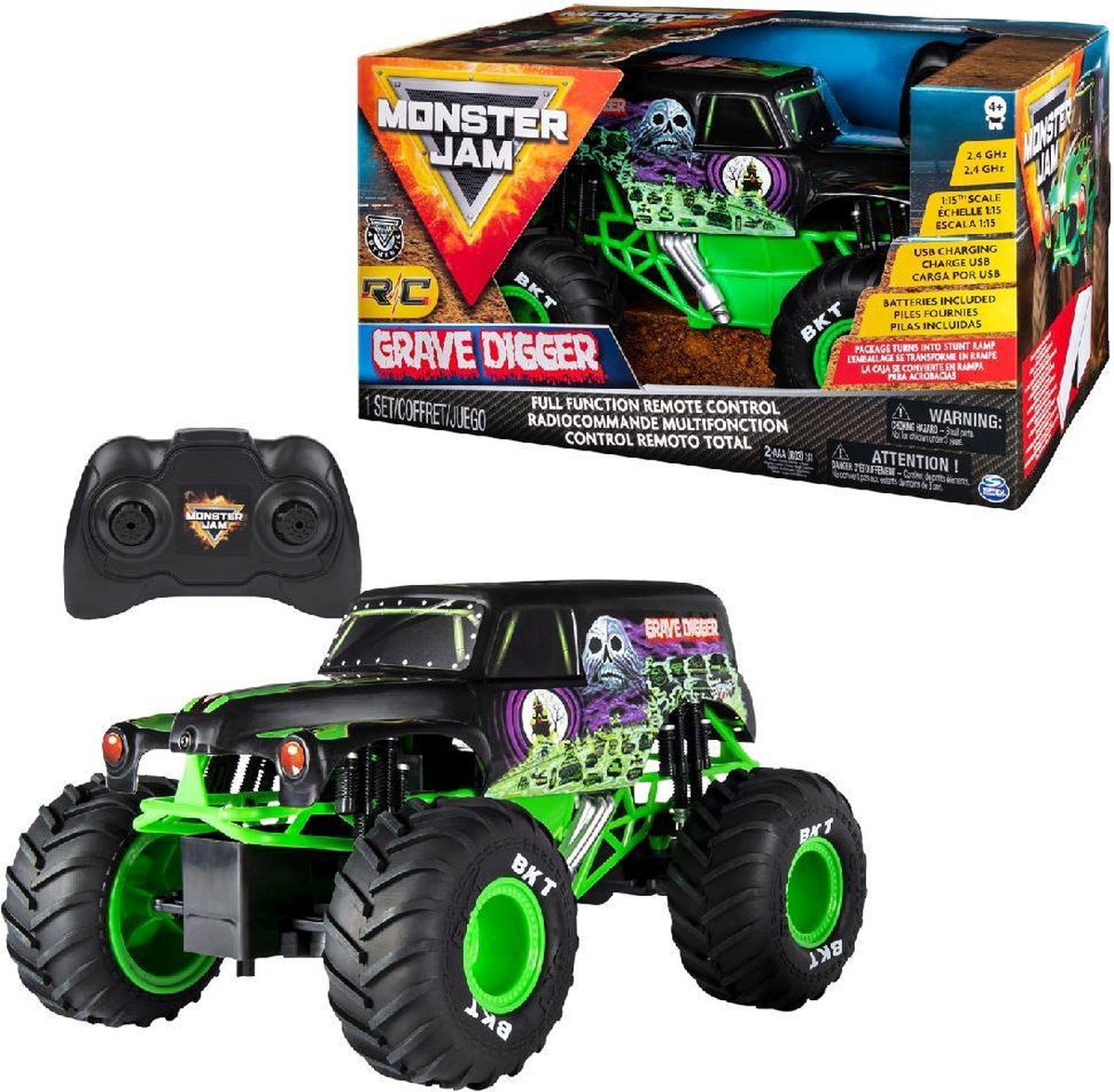 Monster Jam 1:15 Gravedigger RC
