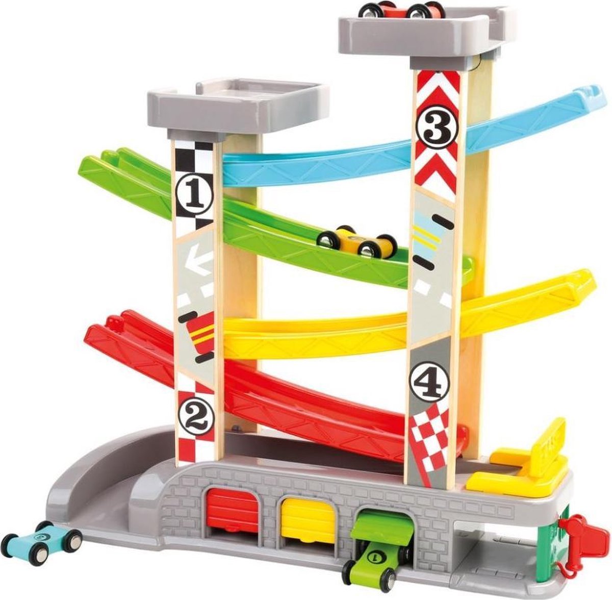 Bino Autogarage Junior 34 X 9 X 33 Cm Hout