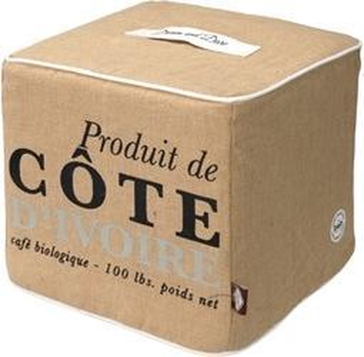 D&d Krab Kubus Homecollection Cote D Ivoire - 40X40X40 CM