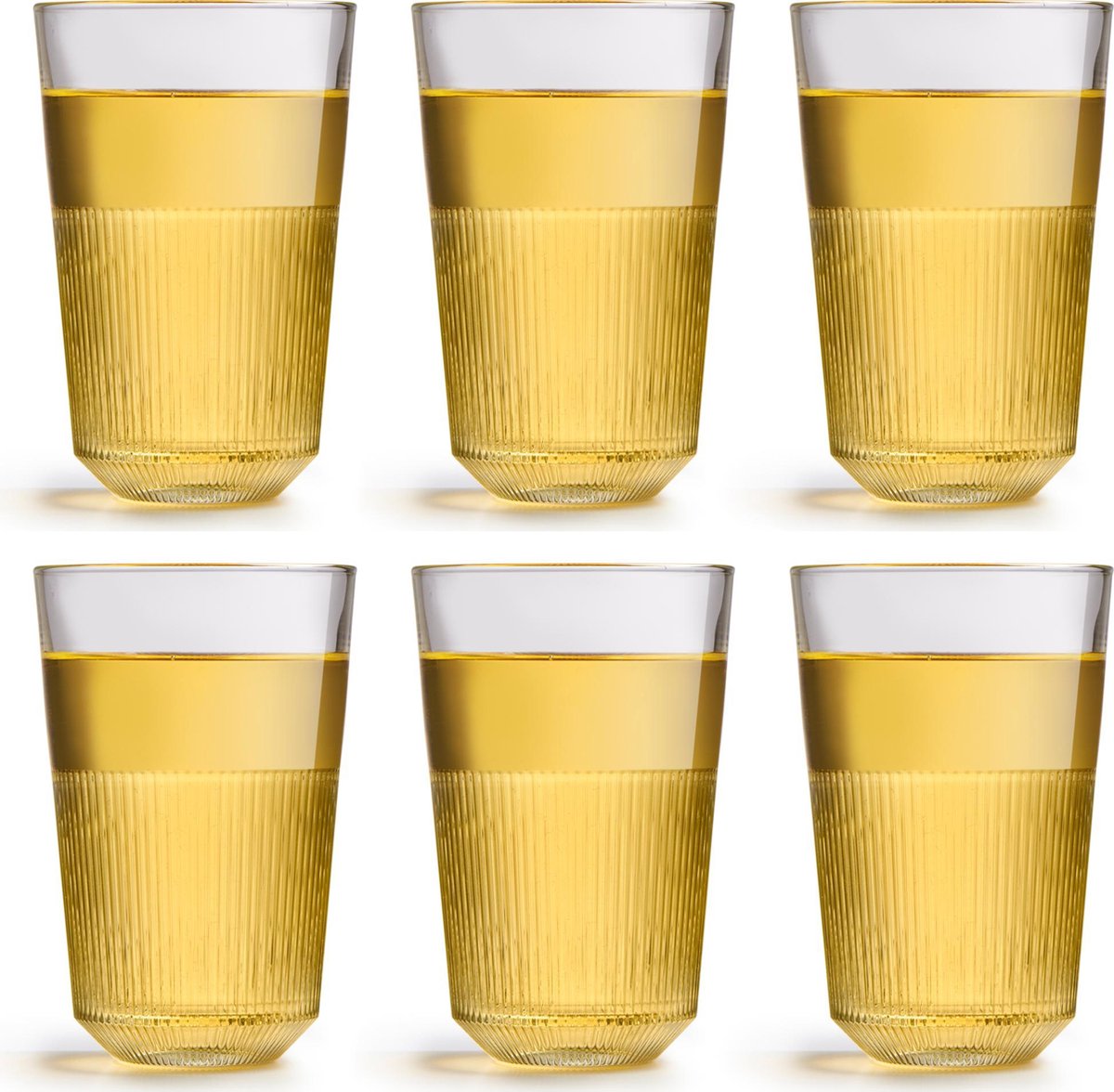 Libbey longdrinkglas Oyra – 360 ml / 36 cl - 6 stuks - stapelbaar - vaatwasserbestendig - modern design - hoge kwaliteit