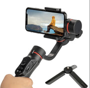 Handheld Gimbal met klem monteren voor Smartphone + Mini Tripod Statief - handheld Gimbal - Smartphone Stabilizer / Stabilisator - Tripod Statief - H2 3-Axis
