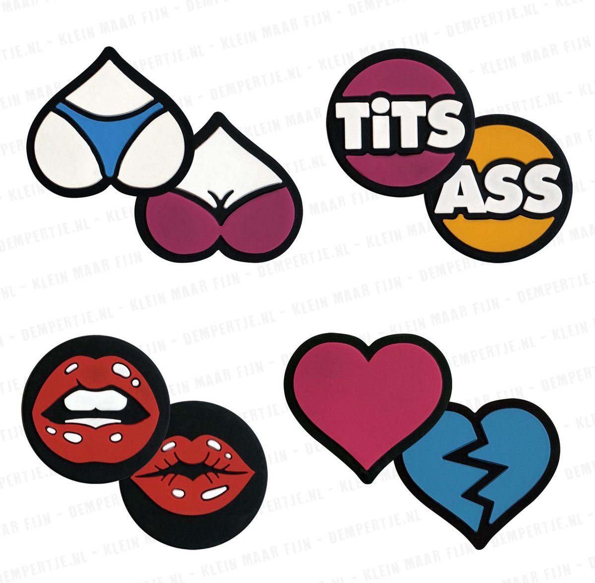 Dempertje.nl - Tennisdemper 4 stuks - Tosdemper - Body COMBI - #075 #077 #081 #082