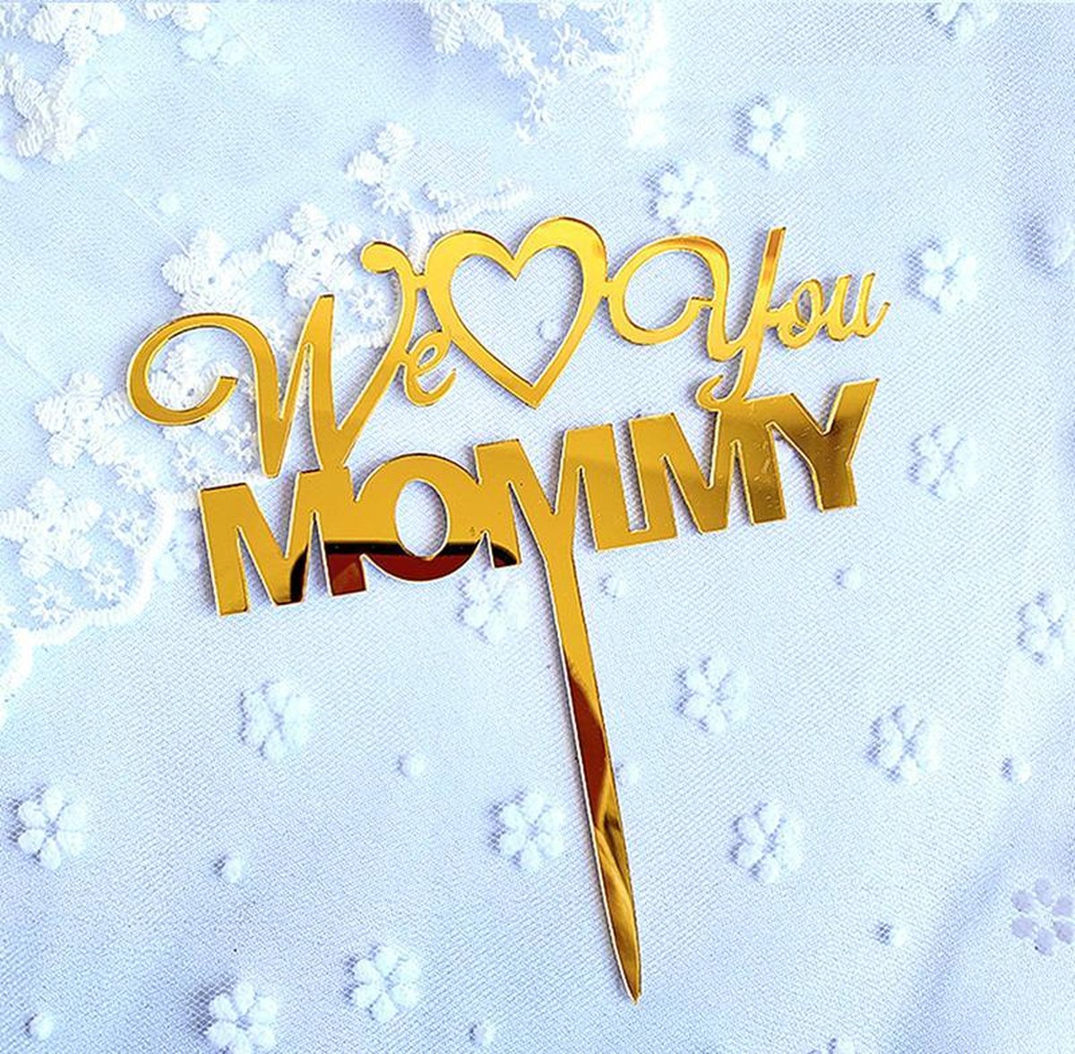 happy birthday TAART TOPPER -cake TOPPER   - Taart topper voor moeder - happy birthday topper- Taart Topper - Birthday topper - Taart topper - Cake topper - Happy birthday - Verjaardagstaart topper - Verjaardag - Prikker - 12 x 13 cm