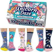 Oddsocks Toffe Hippe Unicorn Multipack Meisjes Sokken - 34-38