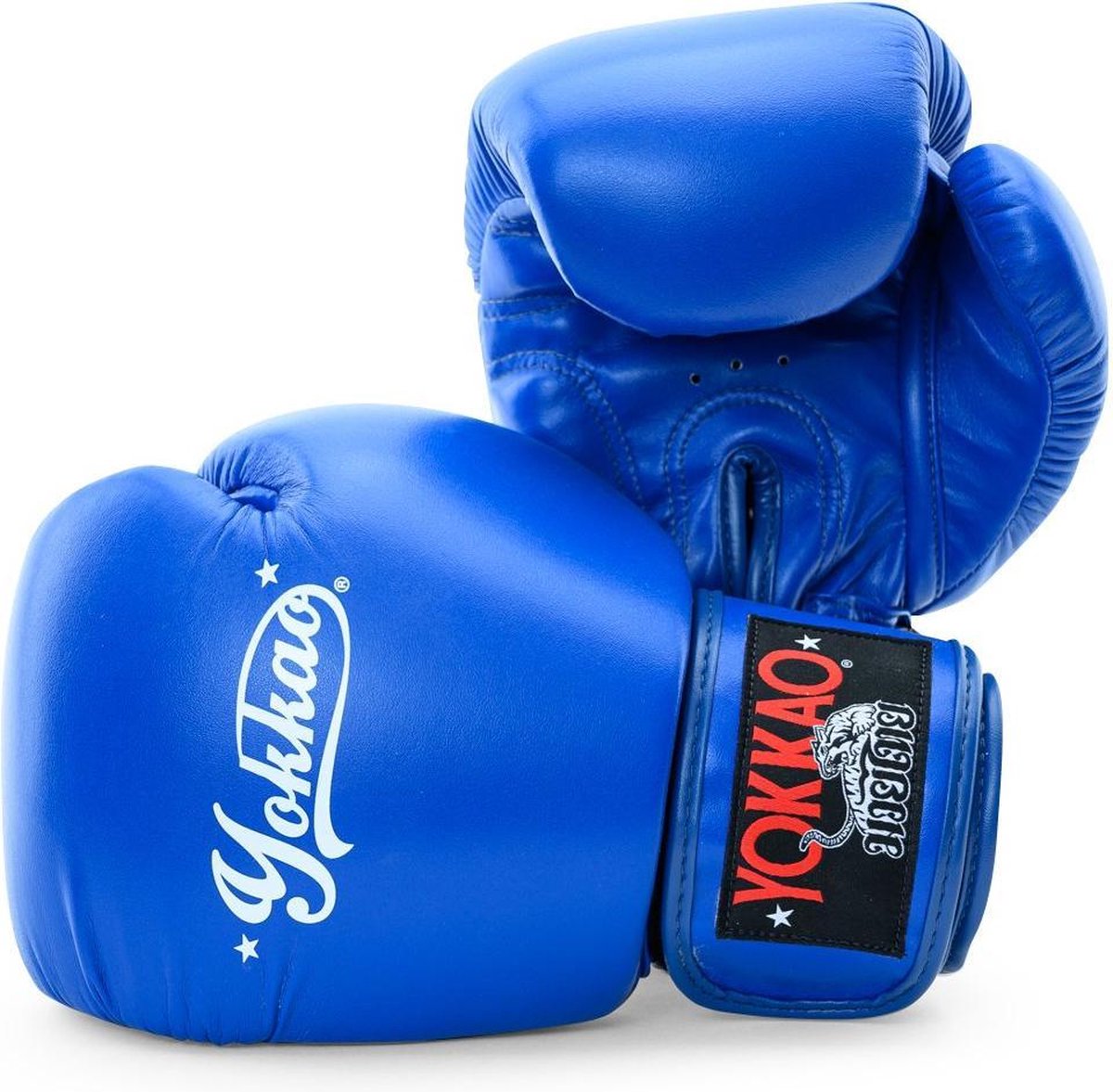 Yokkao Vertigo Muay Thai Bokshandschoenen - Microfiber leer - Blauw - 16 oz