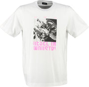 Diesel wit t-shirt - valt ruim - Maat S