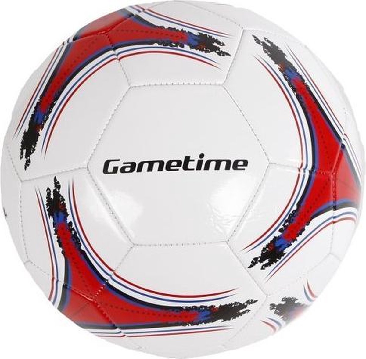 Gametime Voetbal Pu/synthetisch 280 Gram Rood/wit Maat 5