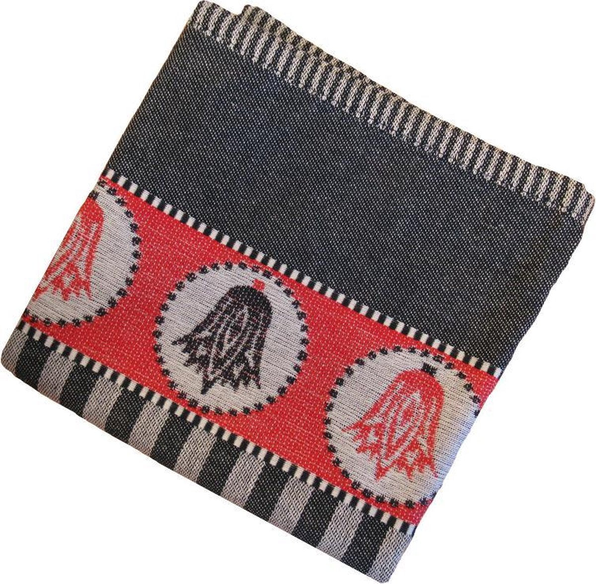 Bunzlau Castle Tulip Theedoek (6 Stuks) - 65x65 cm - Zwart