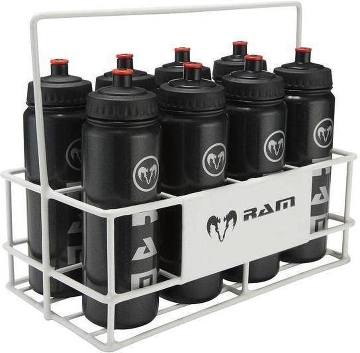 Waterflessen met draagrek - 8 stuks - 750 ml Top Kwaliteit Klasse en Geweldig