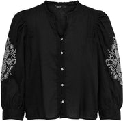Onlmille 3/4 Button Top Wvn 15233617 Black
