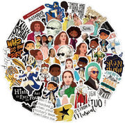 Hamilton Musical stickers - mix 50 stuks - voor laptop