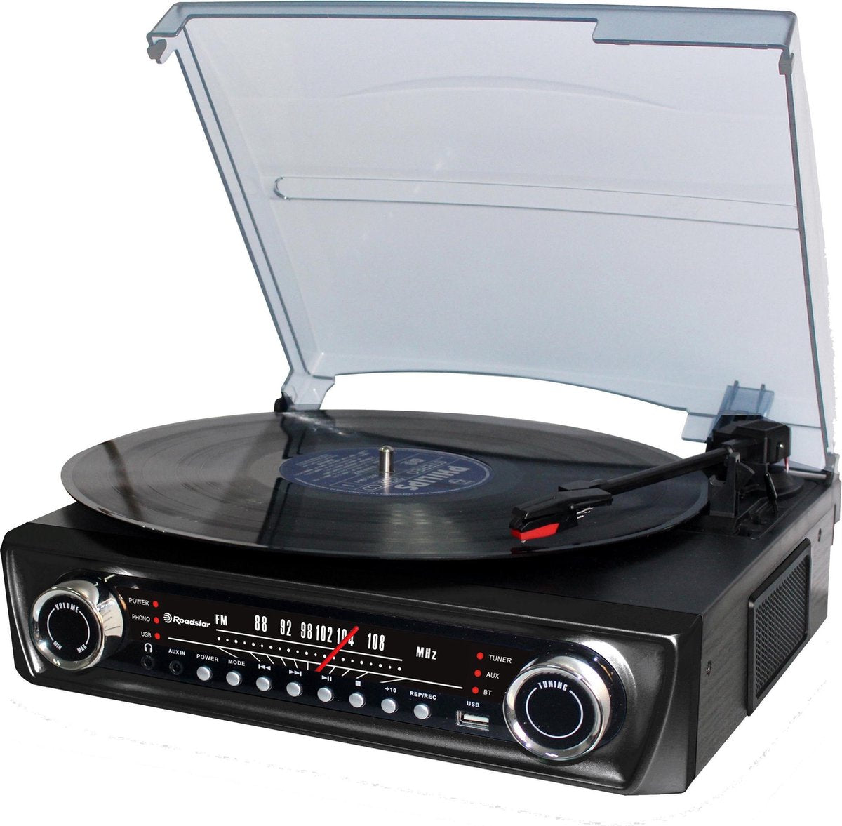 Roadstar TTR-9645EBT draaitafel Zwart