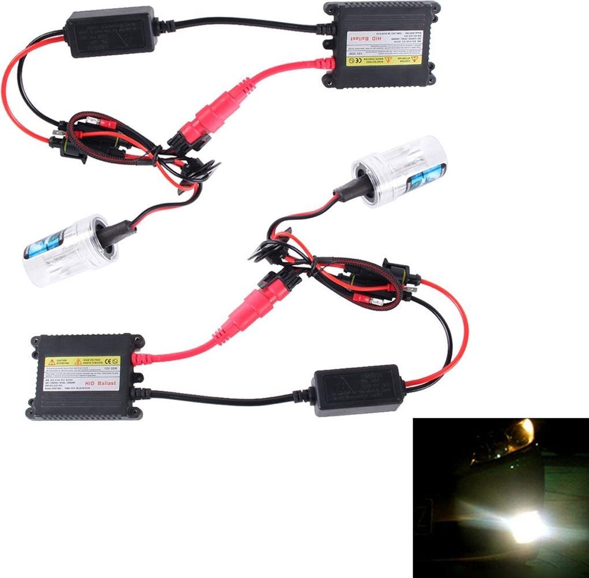 2 STKS 35 W H3 2800 LM Slanke HID Xenon Licht met 2 Legering HID Ballast