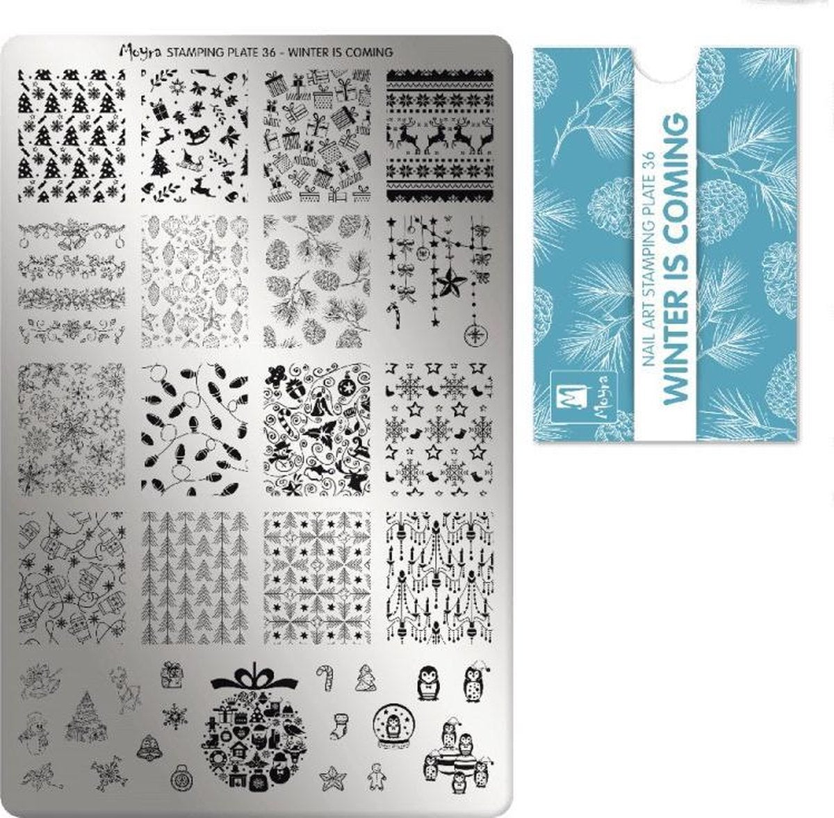 Moyra Stamping Plate 36 Winter is coming