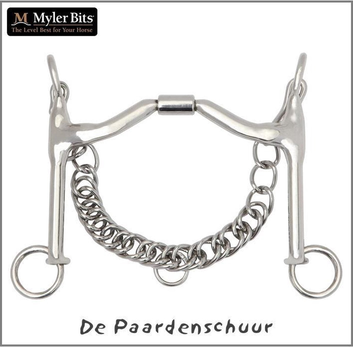 Myler Weymouth dressuurstang MB15PB 13.5cm