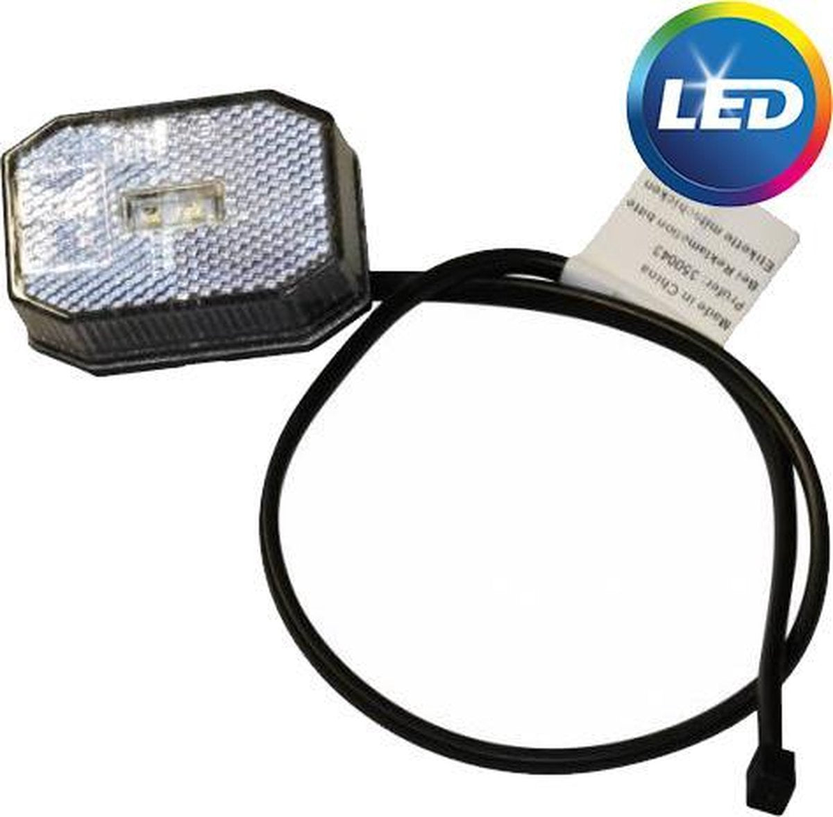 Aspock Flexipoint LED - wit - 50 cm platte kabel - DC kabel