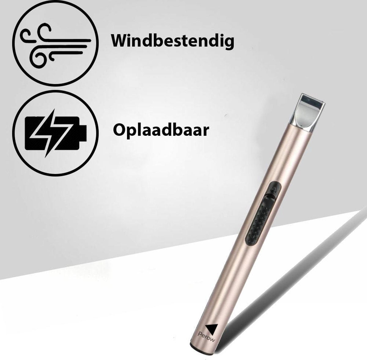 Oplaadbare Lange Elektrische Aansteker - Duurzame Plasma Aansteker - Inclusief Cadeauverpakking - BBQ - Kaarsen - Rose