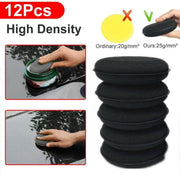 spons applicator pad - Auto Detailing Applicator Pad Beste Voor Waxen En Polijsten -Auto Foam Sponzen-10cm diameter -  Wax spons -  Polijstpad  - 12Stuks  Hoge Dichtheid Schuim Spons