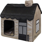 Villa Dog Lifestyle (M) Taupe / Zwart 62 x 42 x 59 cm