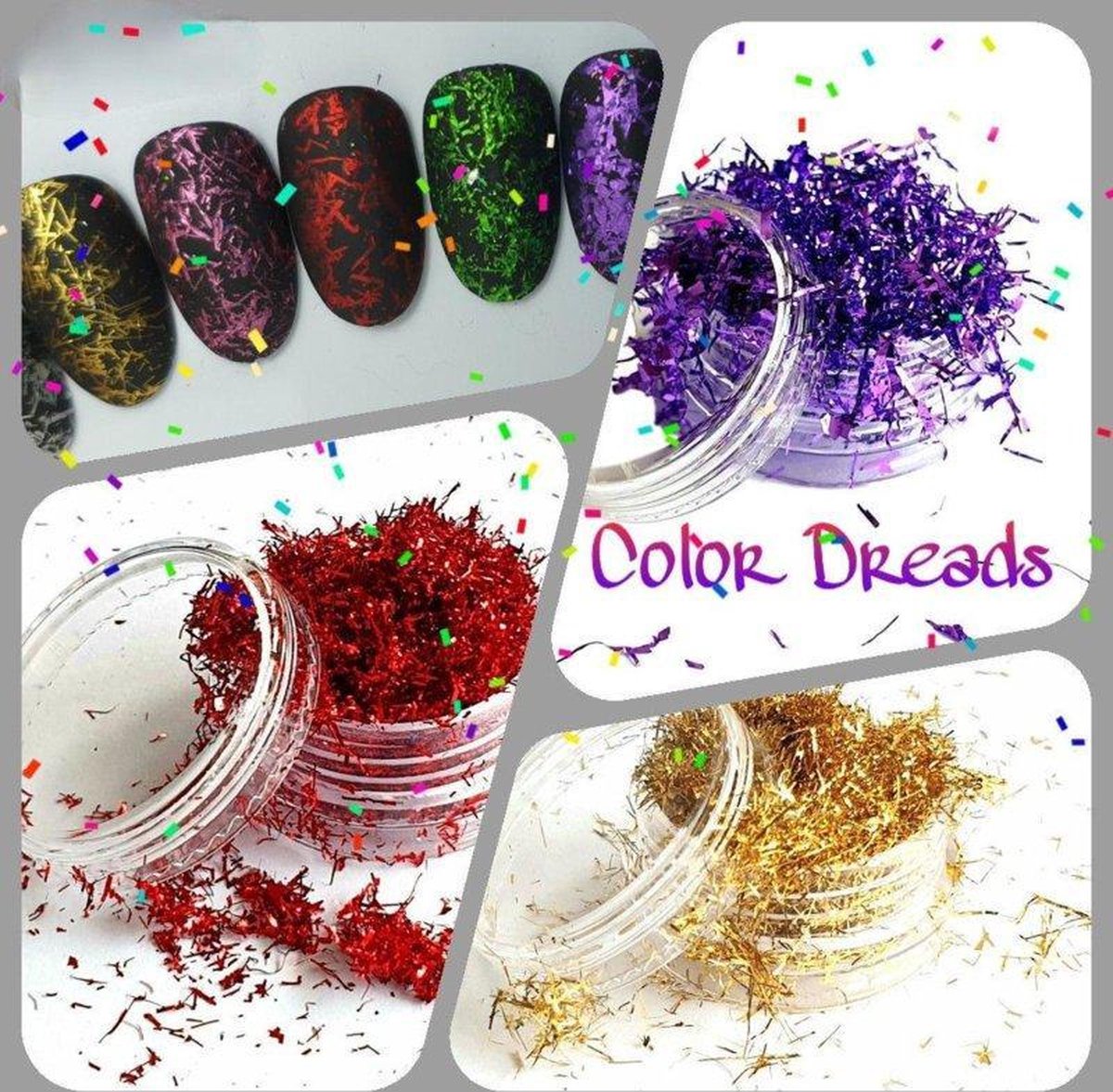 Korneliya Color Dreads Set 7 Stuks