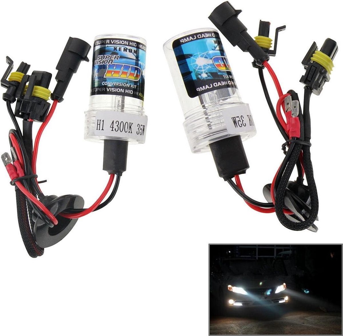 DC12V 35W H1 HID Xenon Light éénstraal Super Vision waterdichte koplamp