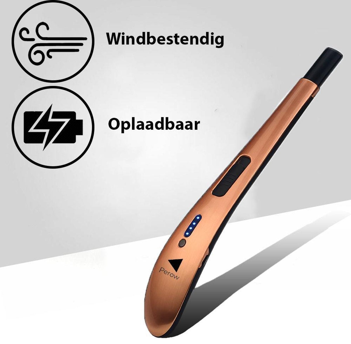 Oplaadbare Lange Elektrische Aansteker - Rose Goud - Duurzame Plasma Aansteker - Inclusief Cadeauverpakking - BBQ - Kaarsen