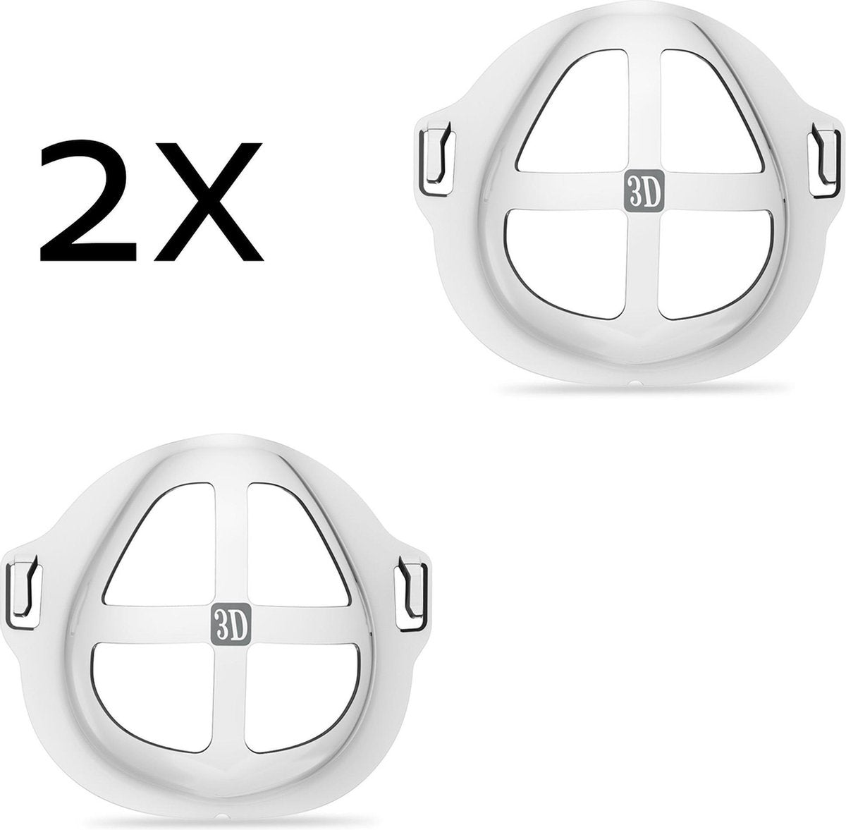 2x Innermask - Mondmaskerhouder - Mondkapje ondersteuning - Herbruikbaar - Gezichtsmasker - Airframe - mondmasker beugel - mondkapje silicone