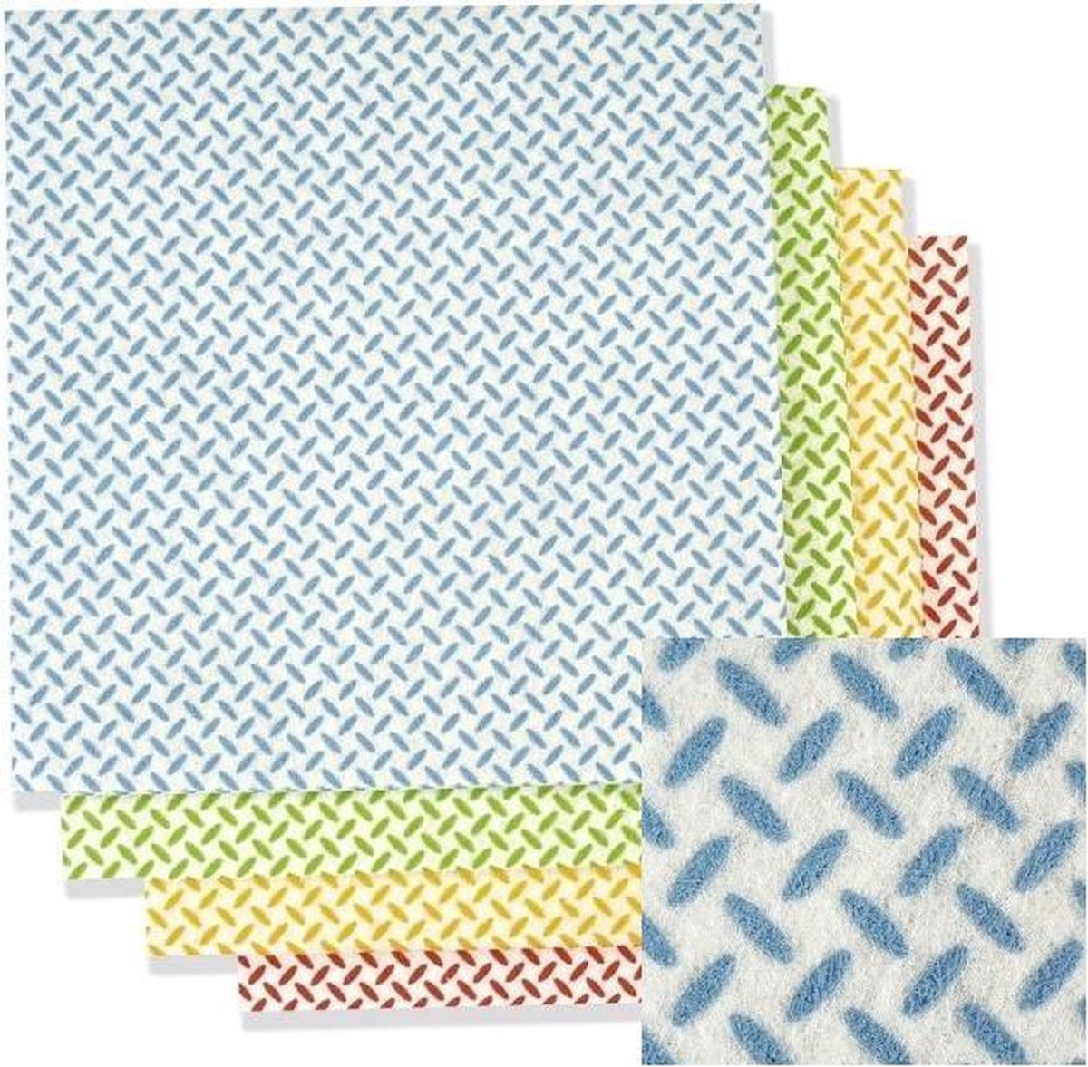 Maus huishouddoekjes universeel blauw 20 stuks schoonmaakdoekjes voorzien van effectief profiel