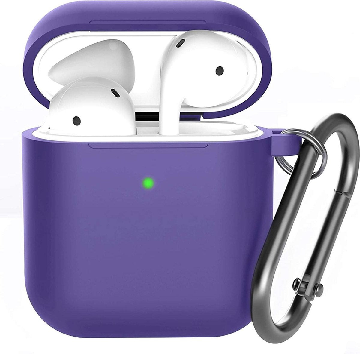 Shieldcase  Case geschikt voor Airpods silicone case - donkerpaars