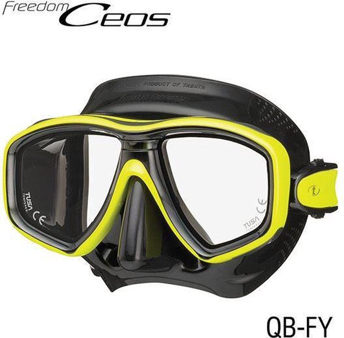 TUSA Freedom Ceos duikbril - zwart/geel