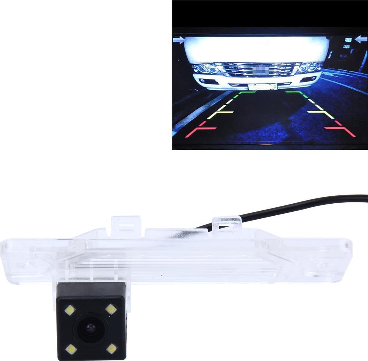 656 Ã— 492 effectieve pixel NTSC 60Hz CMOS II waterdichte auto achteruitrijcamera achteruitrijcamera met 4 LED-lampen voor versie Koleos 2008-2015