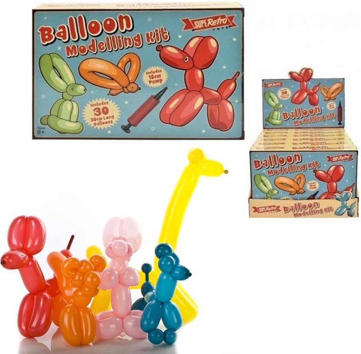 Ballon figuren maken - Knutselpakket feest versiering - modelleer ballonnen