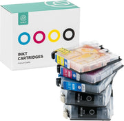 Sinji Inktcartidge voor Brother LC-123 - Zwart/Cyaan/Magenta/Geel - Hoge capaciteit