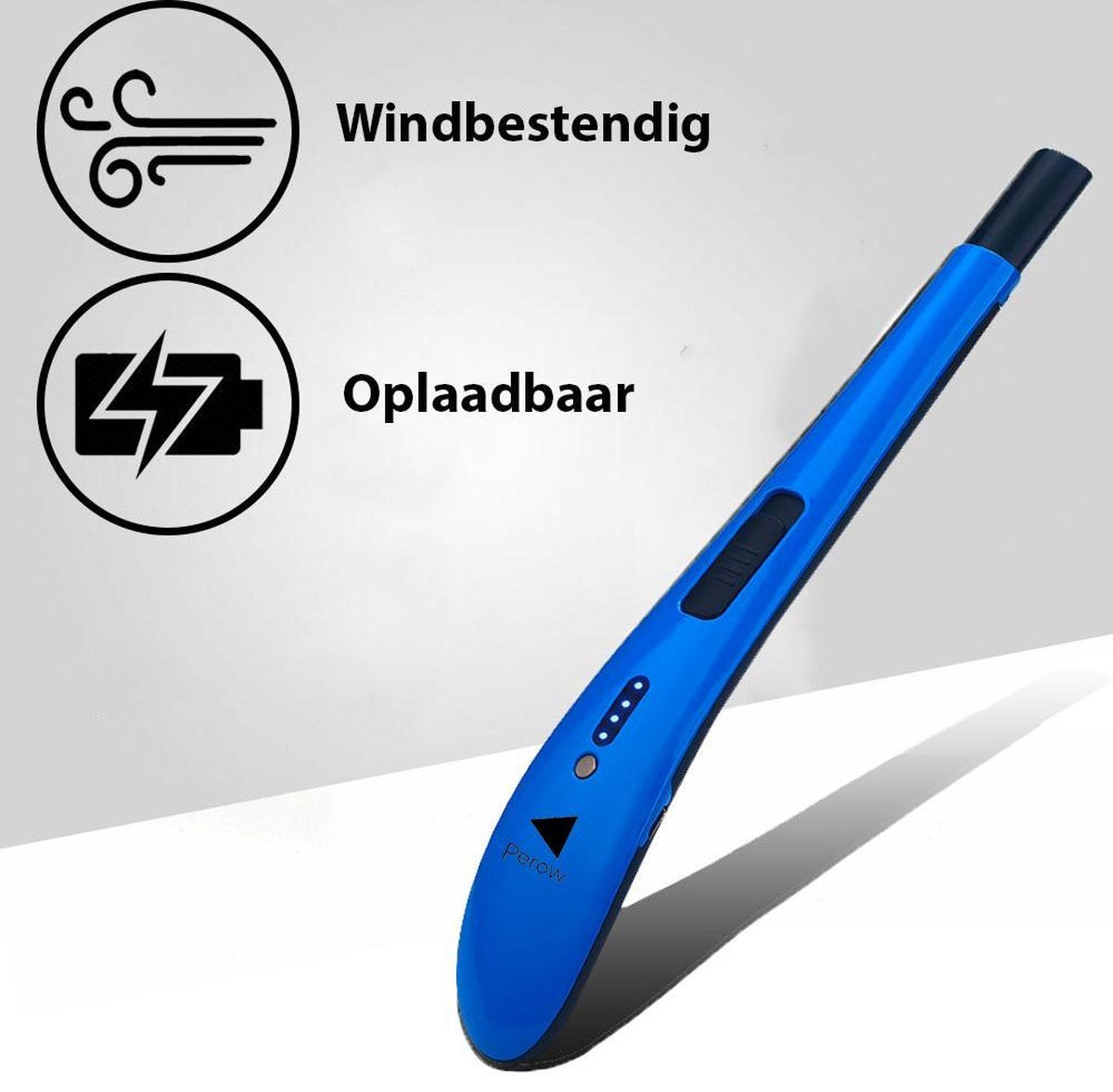 Oplaadbare Lange Elektrische Aansteker - Blauw - Duurzame Plasma Aansteker - Inclusief Cadeauverpakking - BBQ - Kaarsen
