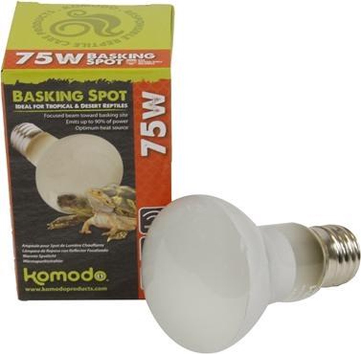 Komodo warmtelamp es - 75 watt - 1 stuks