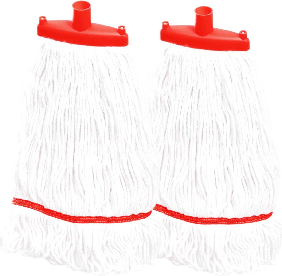 2 Maus reservemoppen voor dweilsysteem 25l rood