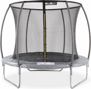 Trampoline rond Ø 250cm grijs met veiligheidsnet aan binnenzijde - Pluton INNER – Nieuw model - trampoline voor tuin 2