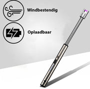 Oplaadbare Lange Elektrische Aansteker Buigbaar - Buigbare Aansteker - Duurzame Plasma Aansteker - Inclusief Cadeauverpakking - BBQ – Kaarsen – Zilver