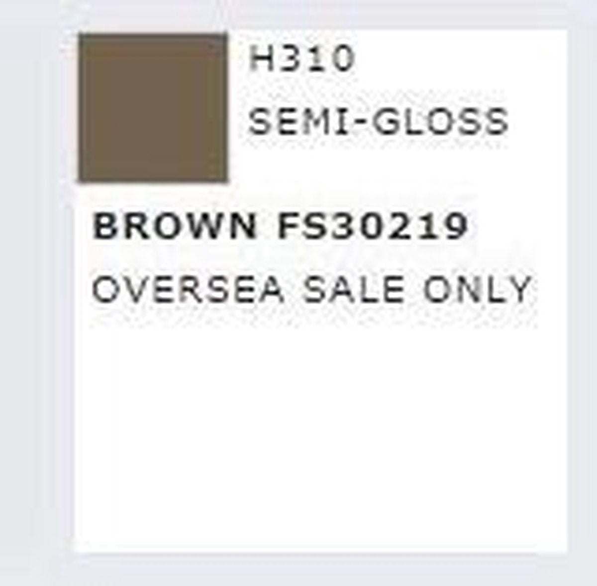 Mrhobby - Aqueous Hob. Col. 10 Ml Brown Fs 30219 (Mrh-h-310) - modelbouwsets