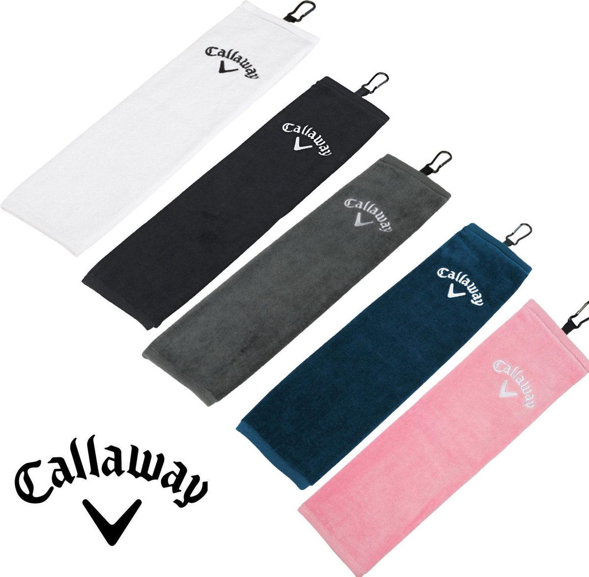 Callaway Tri-Fold Towel - Blauw - golfhanddoek