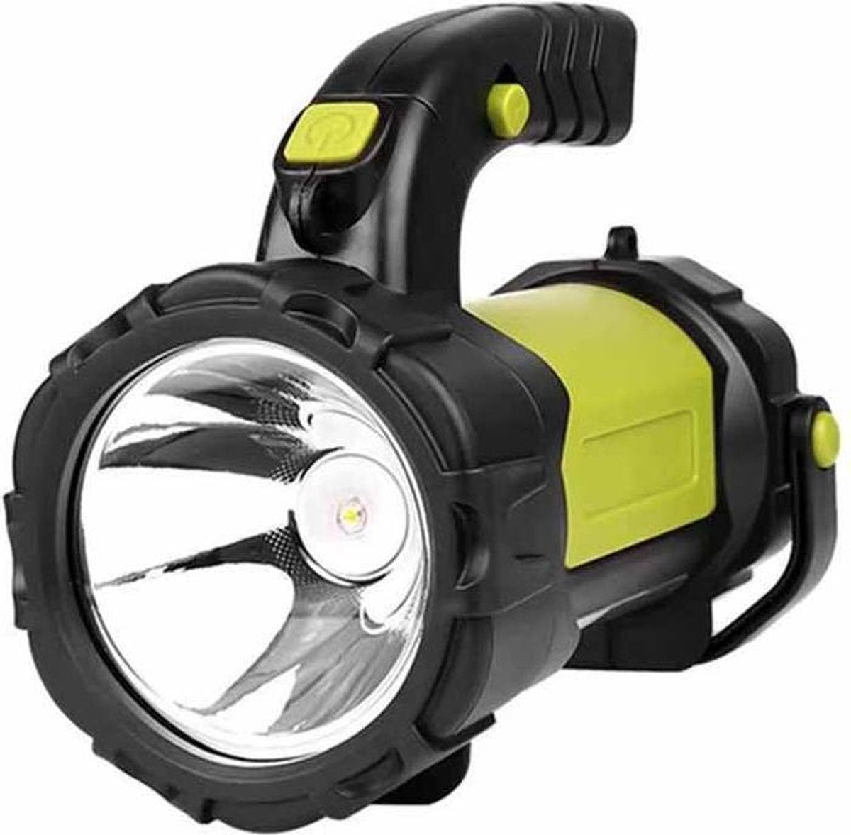 Buxibo 2 in 1 Zaklamp - Oplaadbaar - 8 Standen Verlichting - Standen Sterk/Dim/Knipperend - Verstelbare Handvat - Zaklamp voor Klussen/Reizen/Kamperen/Auto/Outdoor