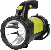 Buxibo 2 in 1 Zaklamp - Oplaadbaar - 8 Standen Verlichting - Standen Sterk/Dim/Knipperend - Verstelbare Handvat - Zaklamp voor Klussen/Reizen/Kamperen/Auto/Outdoor